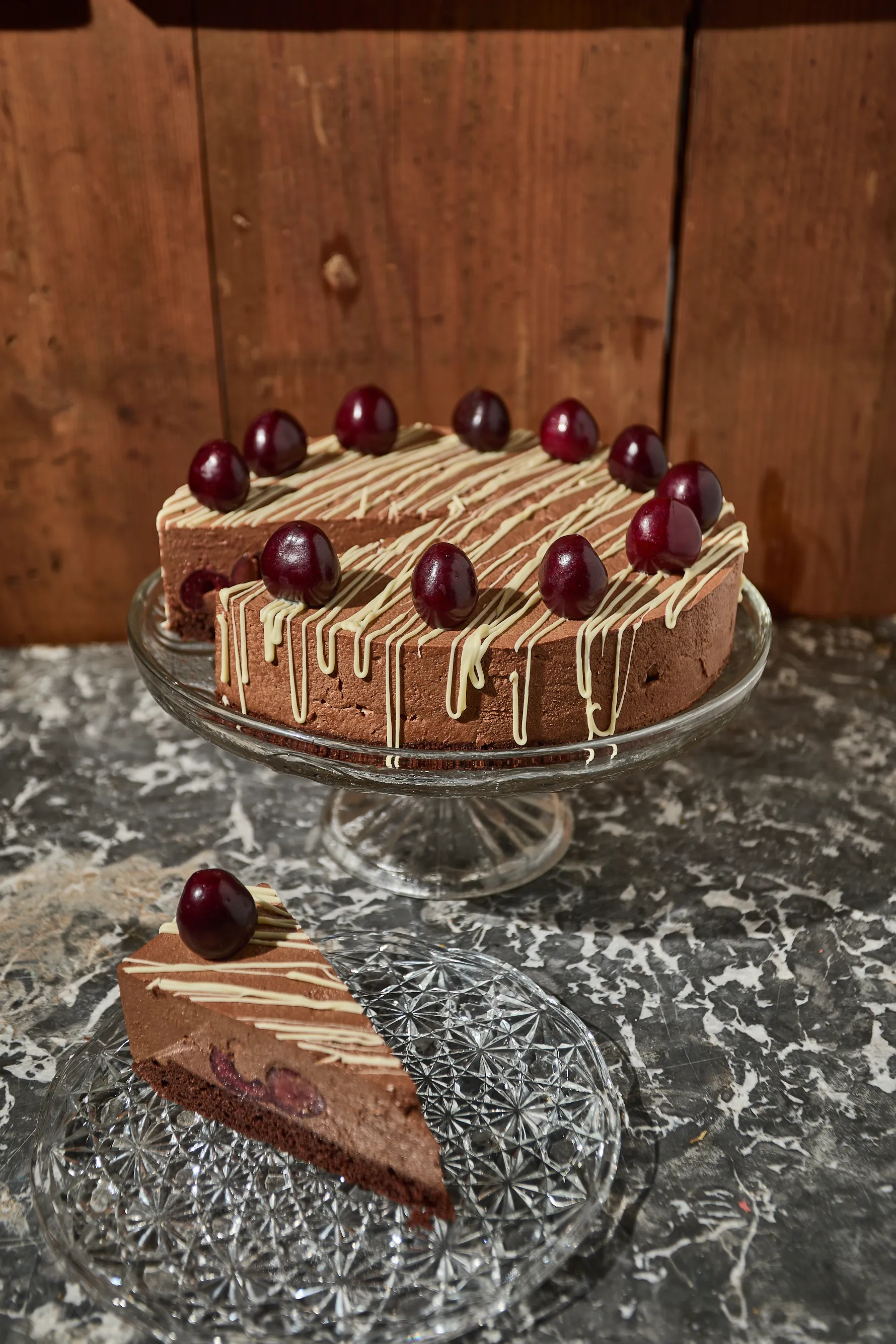 Csokis cseresznyés torta 2